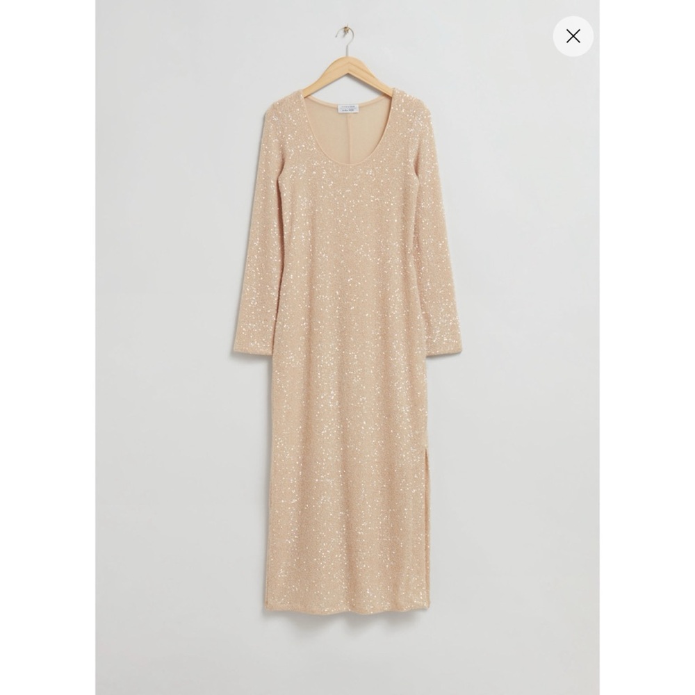 & Other Stories Sequin Maxi Dress